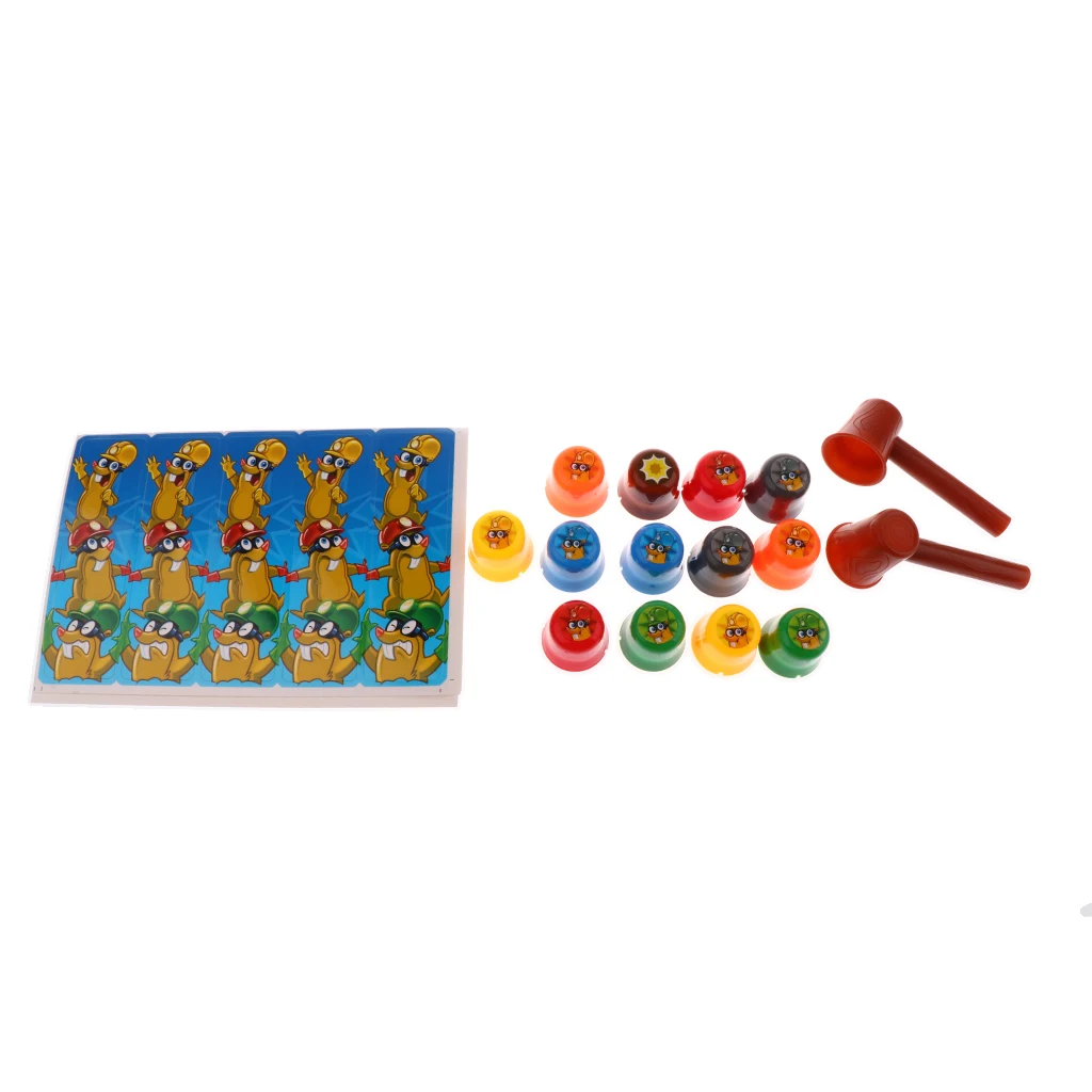 Hammering Mole and Stack Cups Board Game Parent children Toy Party Bag Fillers Board Game
