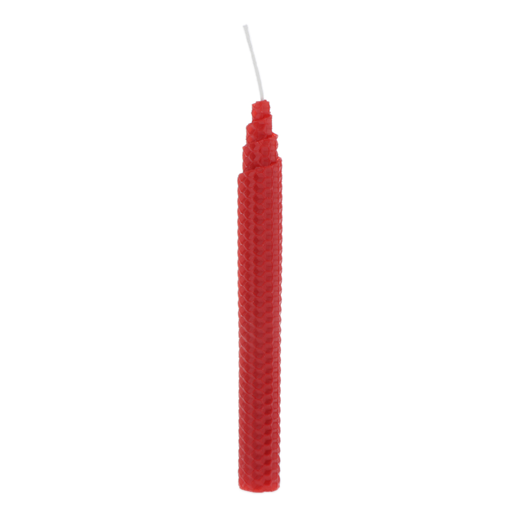8.27 Inch Beeswax Taper Candles in Natural - 100% Beeswax Honeycomb Candles with Cotton Wick