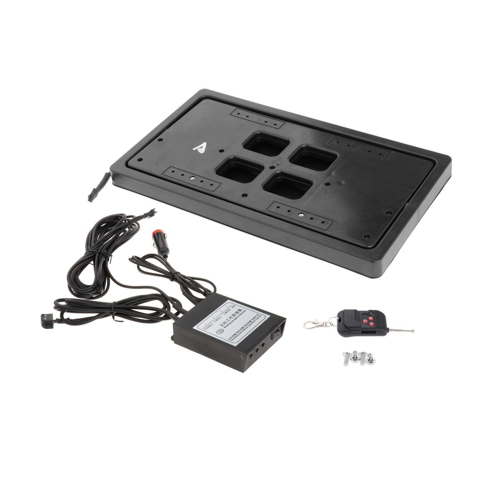 Remote  License Plate Frame Shutter Cover Up Electric  License Plate Frame W/Remote Hidden License Plate Kit with Remote 1PCS