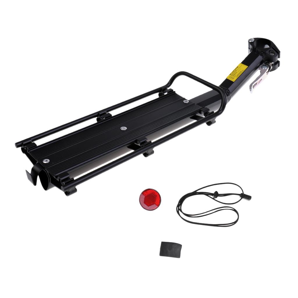 30KG Expandable Cycling Bike Bicycle Rear Rack Luggage Carrier Rack Shelf Bracket Seat Post Mount Bike Cargo Rack