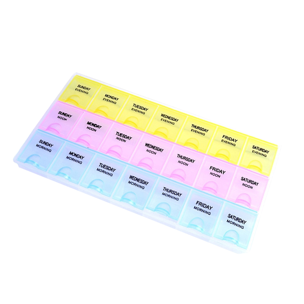 Mag 21Grids Nail Storage Box Case Plastic Container Nail Art Accessory