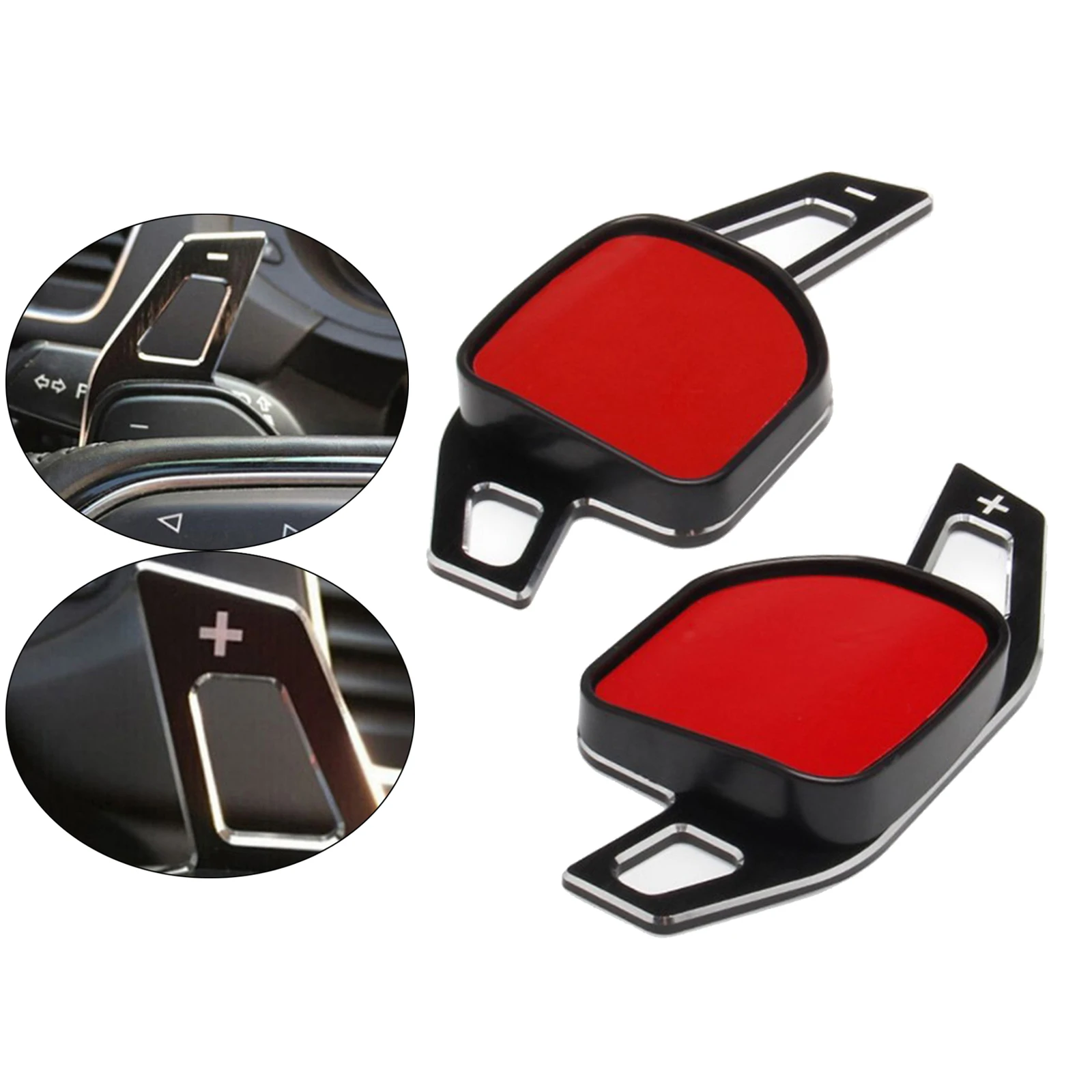 Pair Steering Wheel Shifter Paddle Shift Extension Fit for Audi A3(2013-2016), A4L(2013-2016), A5(2012-2016), A6L(2012-2018)