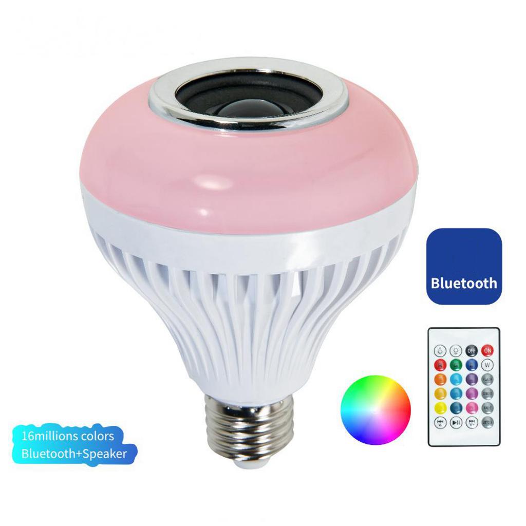 5x5-7W Wireless Bluetooth Speaker Lamp LED RGB Music Bulb Light E27 Dimmable