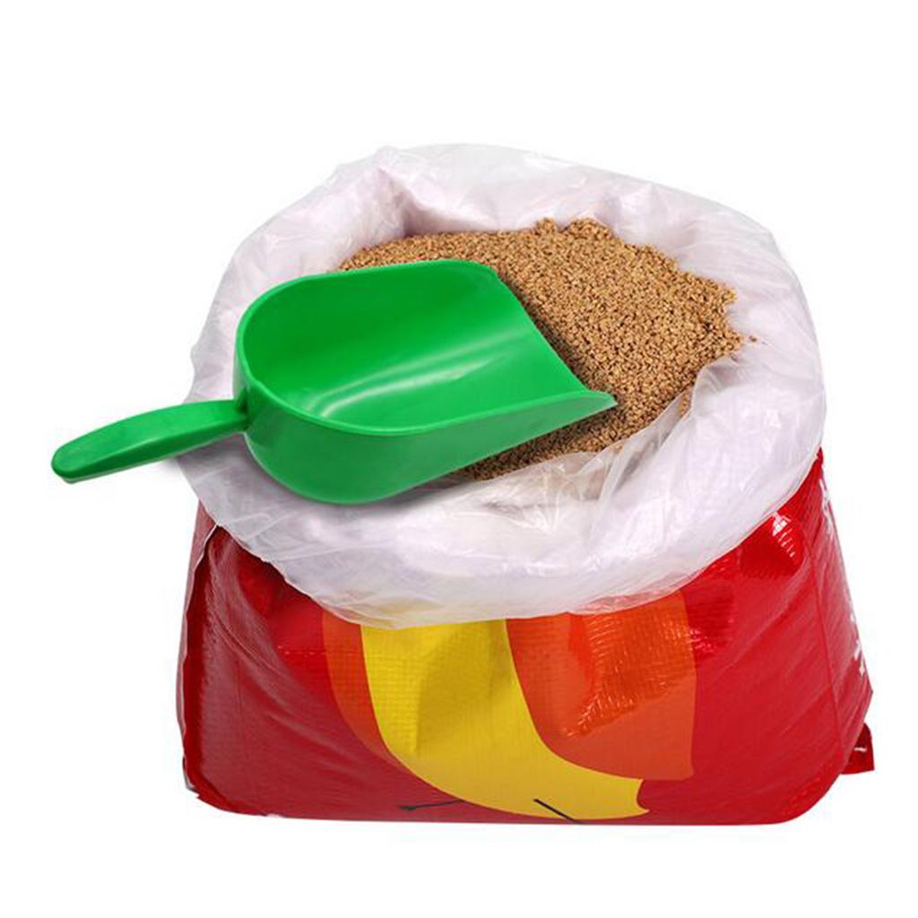 Bright Hot Green Plastic Dog Food  Hand Shovel Measurement Lines 1 Cup Size