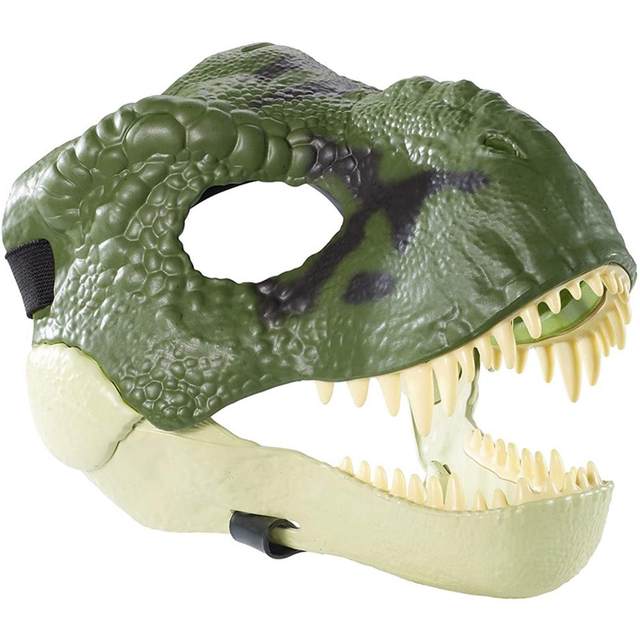 Moving Jaw Dinosaur Decor Mask  Dinosaur Mask Moving Jaw Furry