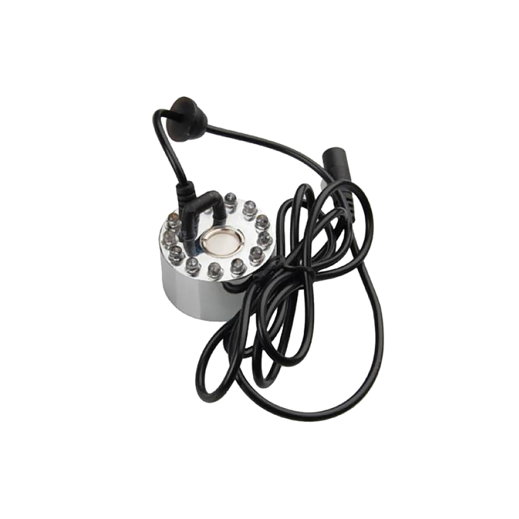 12 LED Water Pond Fountain Mist Fogger Maker Humidifier Water Fountain Mister