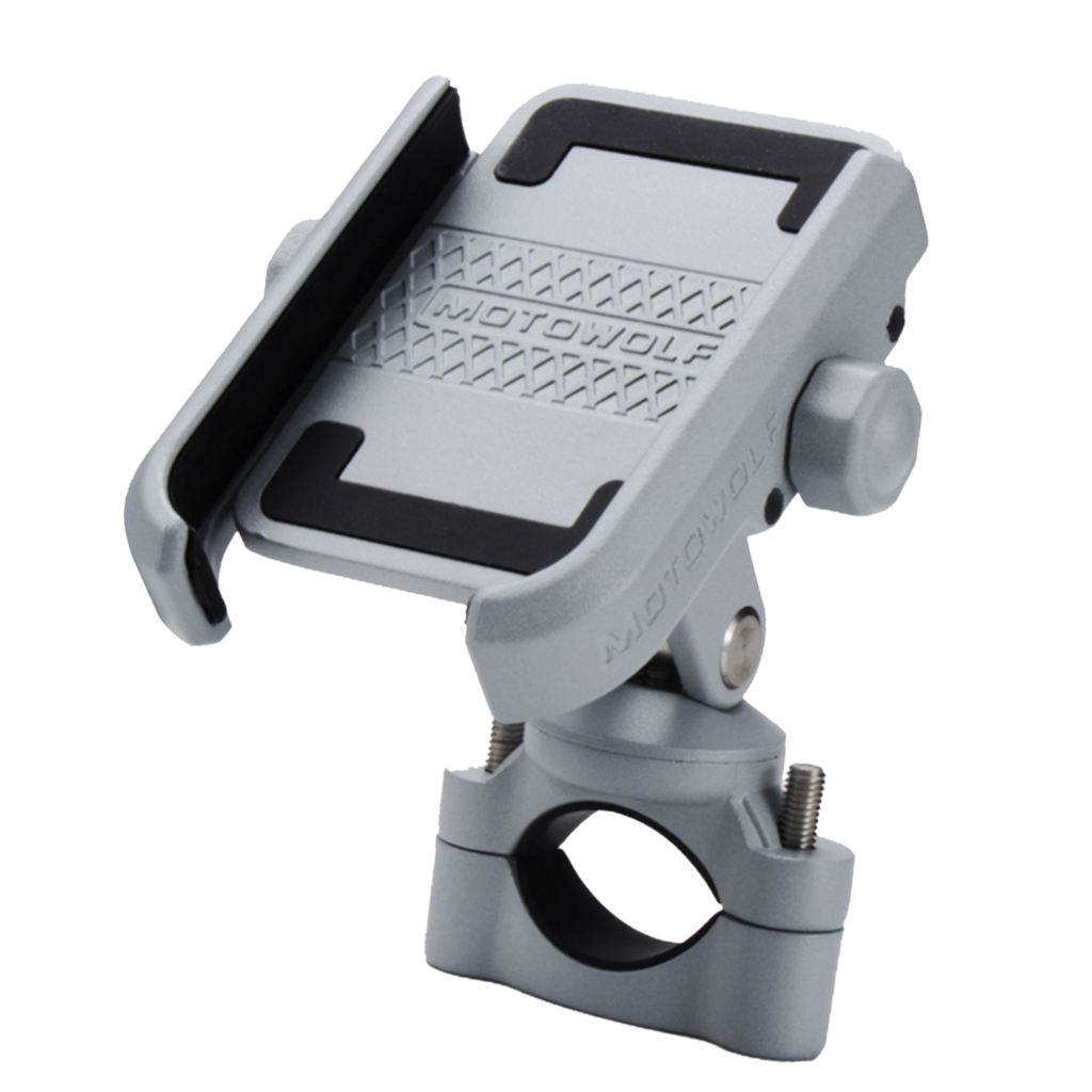 Universal Motorcycle Cell Phone Mount Holder for ATV Scooter Moped Chopper Cruiser on Handbars