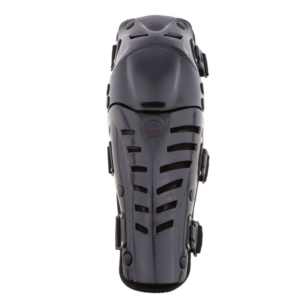 2 Pieces Motorcycle Motocross Knee Pads Protector Guard Durable PE Plastic Universal Motorbike Protective Accessory Black