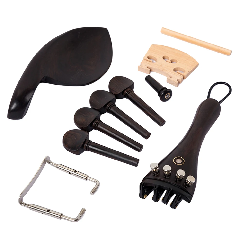 Ebony Violin Instrument DIY Replace Chinrest Pins Kit Durable Luthier Tools