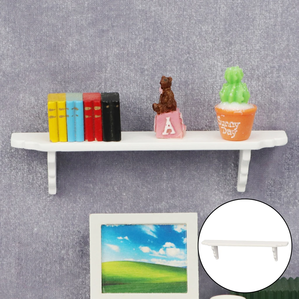 1/12 Scale Dollhouse Simulation Wall Shelf Model Bathroom Furniture Decor