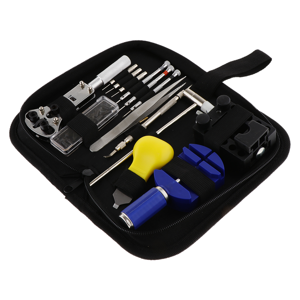 37Pcs Watch Repair Back Case Opener Wrenchmaker Screw Cover Remover Tool Kit