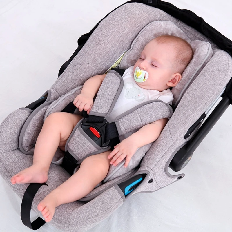 H3CD Baby Stroller Cushion Sleeping Mattress Warm Mat Pillow Infant Pushchair Pram Seat Neck Protection Pad Support best baby stroller accessories	