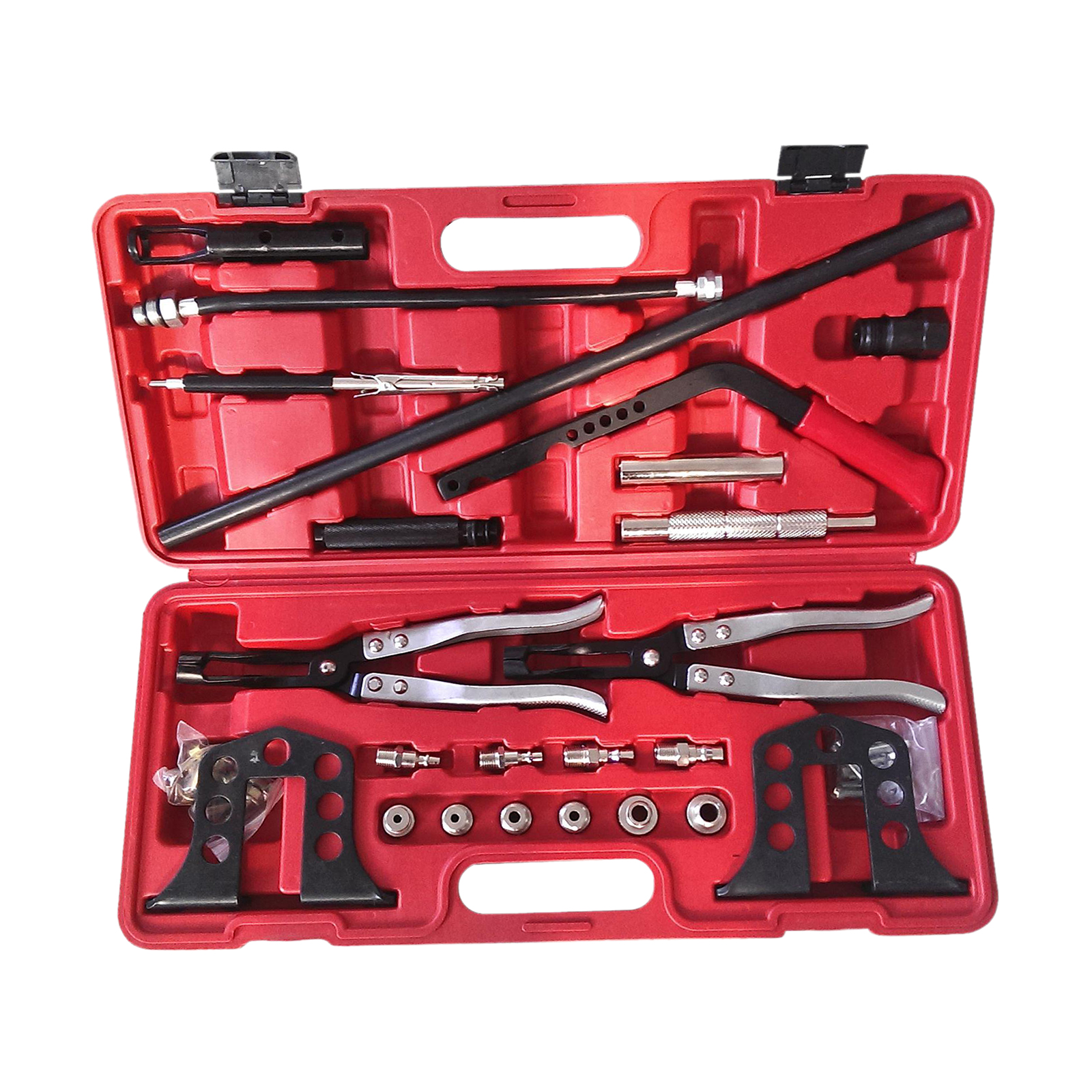 Pro Cylinder Head Service Tool, For Valve Springs Guides Bushes Stem Seals Set, Fit for 8 16 and 24 Valve Engines Tools