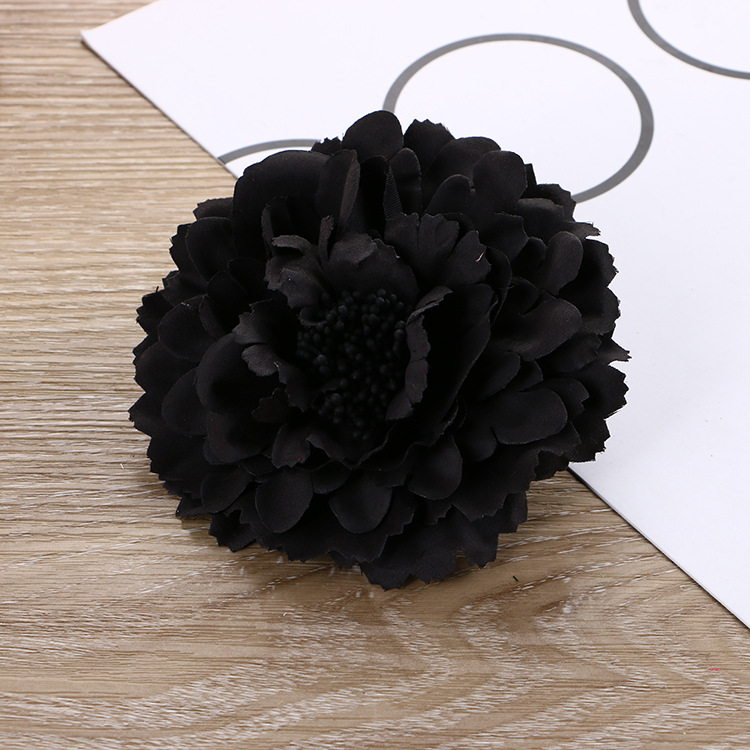 Neue Mode Handgemachte Stoff Pfingstrose Blume Broschen für Frauen Corsage Anstecknadeln Hut Kleid Hochzeit Schmuck Kleidung Zubehör – Detail 2