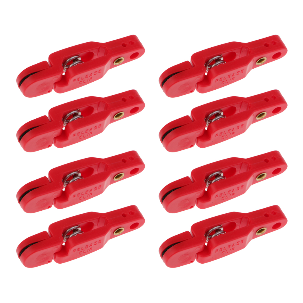 4~10pcs Heavy Tension Snap Release Clips 4.8cm for Weight, Planer Board, Kite, Offshore Fishing Accessories Red