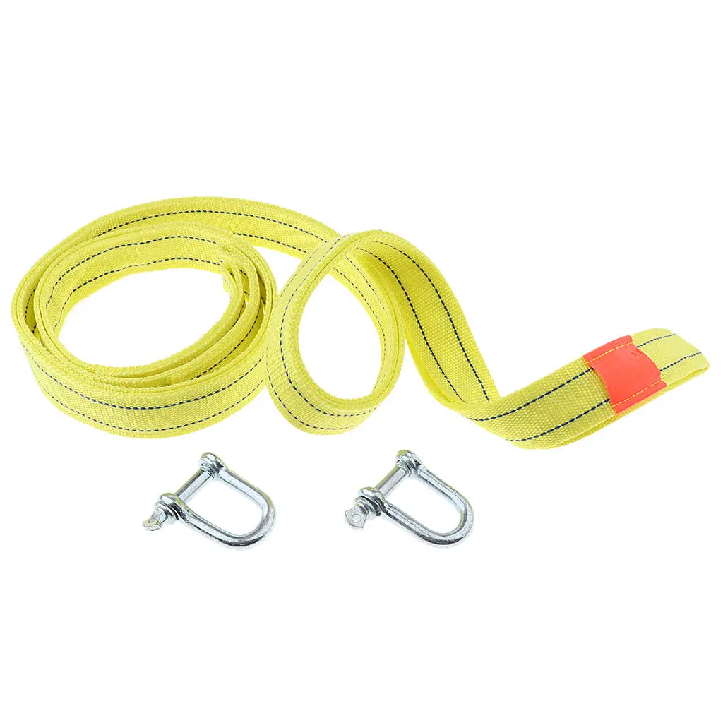 New Super Strong 16 ft Emergency Poly Braid Tow Rope w/ Hooks ATV Car