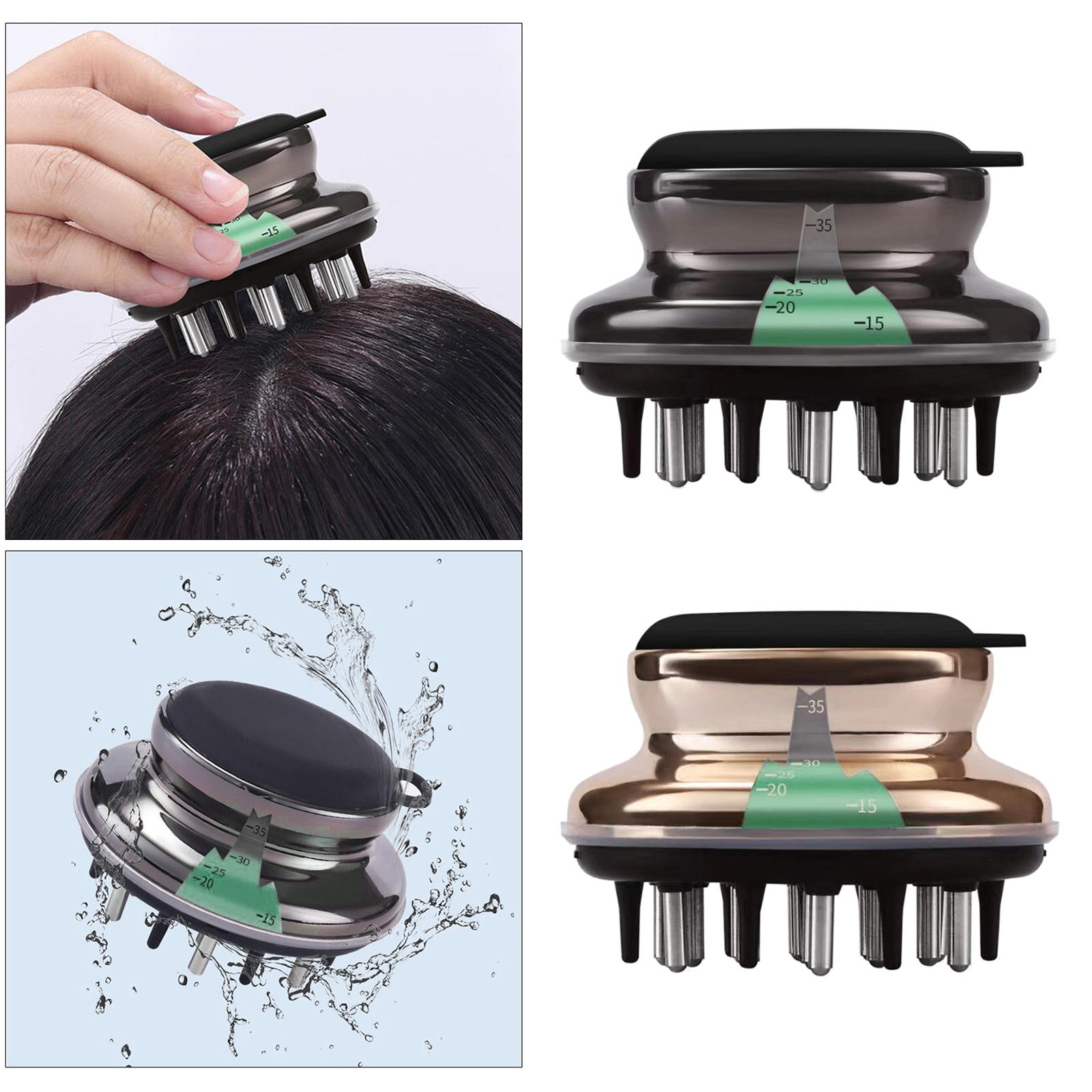 40ml Scalp Applicator Comb 14 Pins Hair Scalp Massager for Thinning Hair Hairloss Hair Roots Applicator 40mm Inner Diameter
