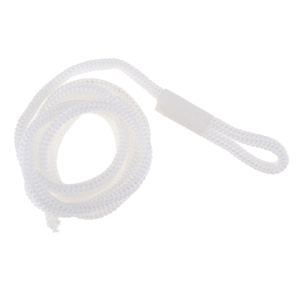 White Double Braid 1/4 INCH X 5 FT Boat BUMPER FENDER LINES Marine Docking Rope Resistant To Abrasion Mildew