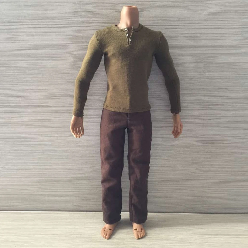 1/6 Scale Mens Outfit Clothes Set for   Male Action Figure Body