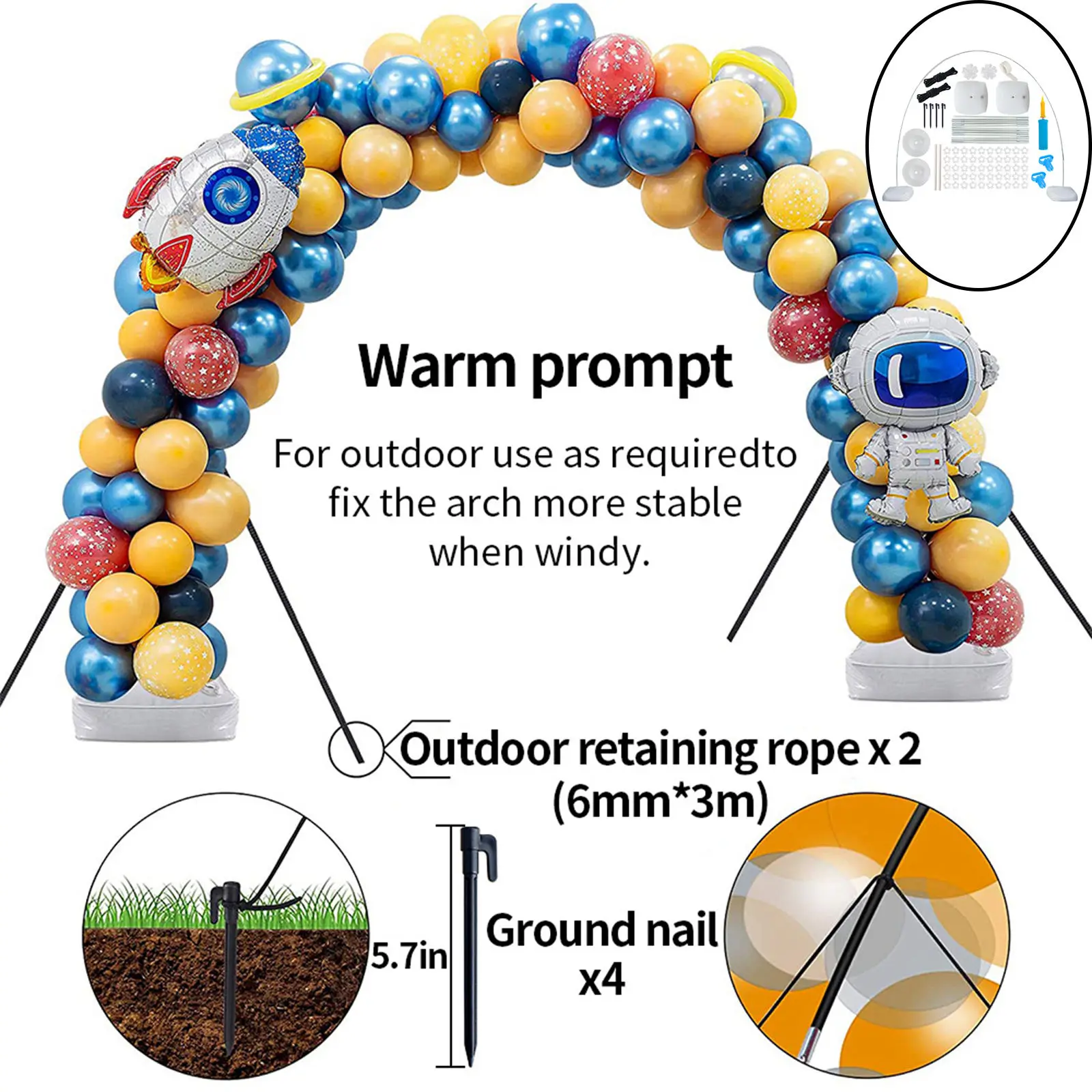 Balloon Holder Kit Festival Adjustable Balloon Column Balloon Display Rack