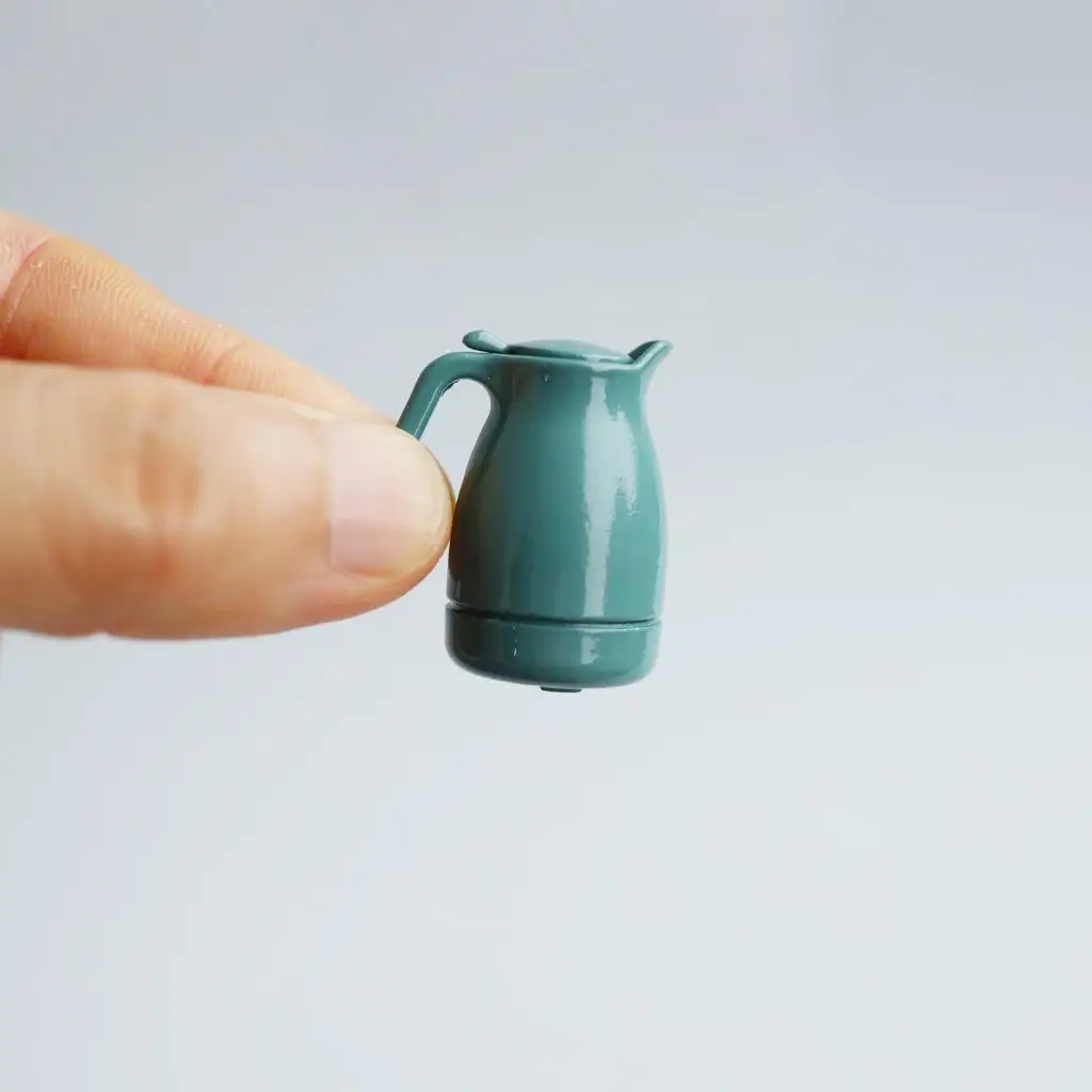 1:12 Scale Dollhouse Miniature Water Kettle Home Kitchen Decor Accessory