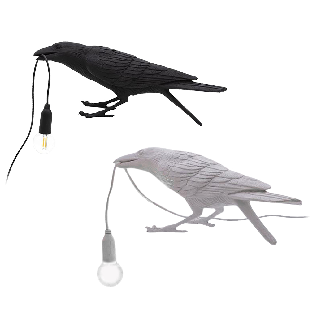 Crow Reading Lamp Table Light Bedside Bedroom Porch Sconces Decor Modern