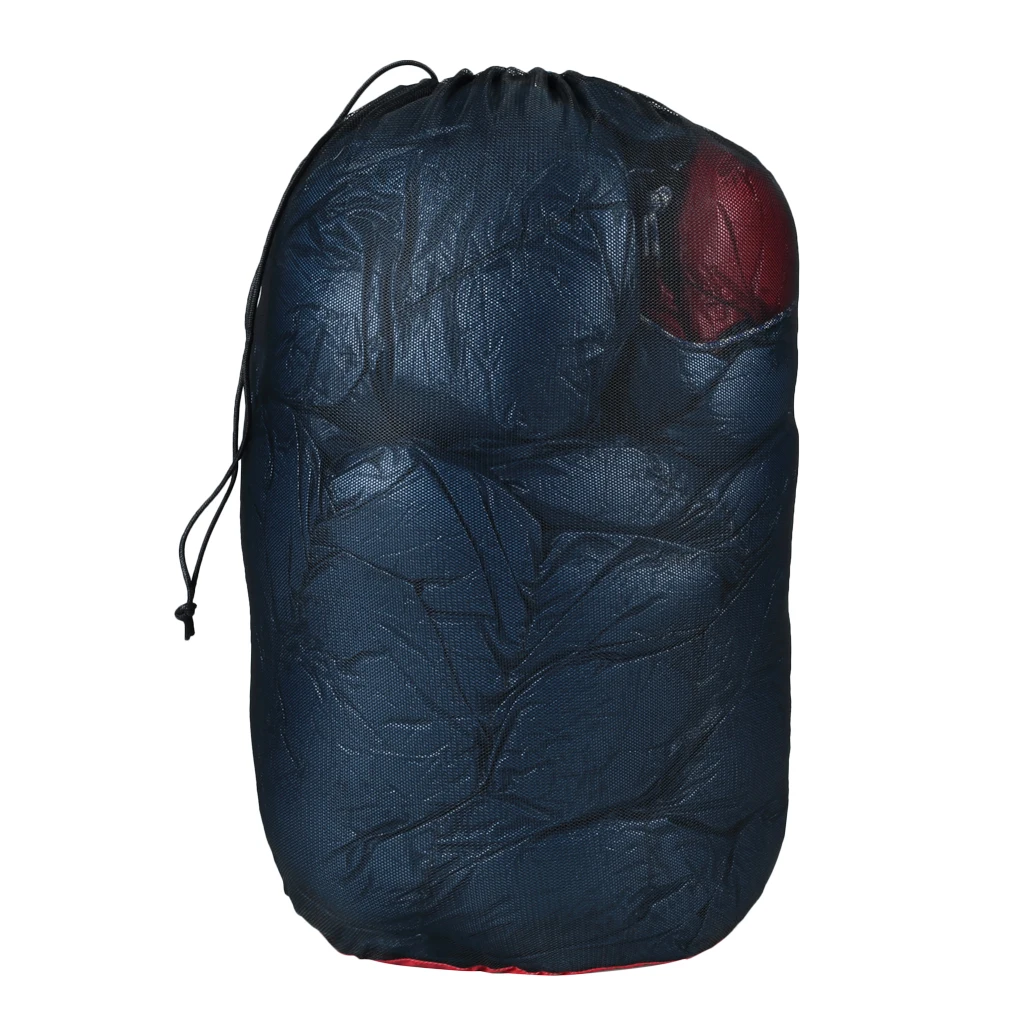 Ultralight Drawstring Mesh Stuff Sack Bag for Tavel Camping Sports Black