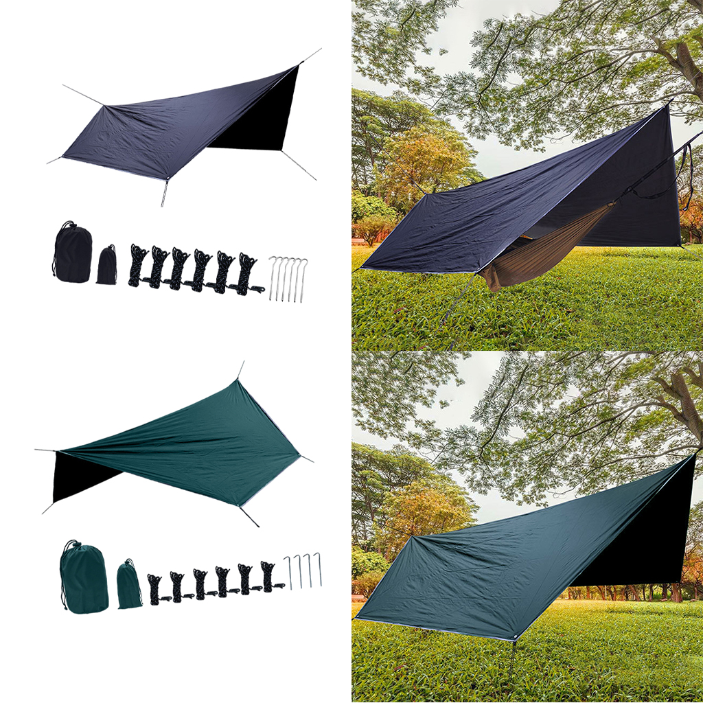 Sun Shelter Tent Tarp 360x280CM for Beach Waterproof Shade Outdoor Camping Hammock Rain Fly Pool Tarpaulin Garden Awning Canopy