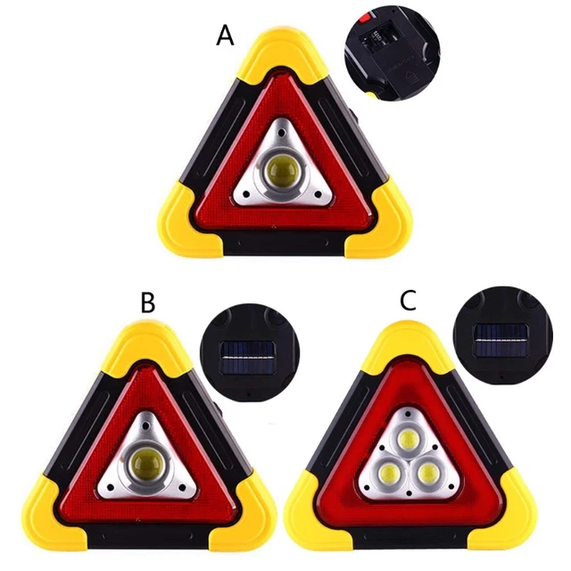 Sonew 30W LED Triangles de signalisation pour auto, Panneau de  Stationnement Sécurisé Triangle Plaque lumière multifonctionnelle de  sécurité d'urgence de panne de voiture : : Auto et Moto