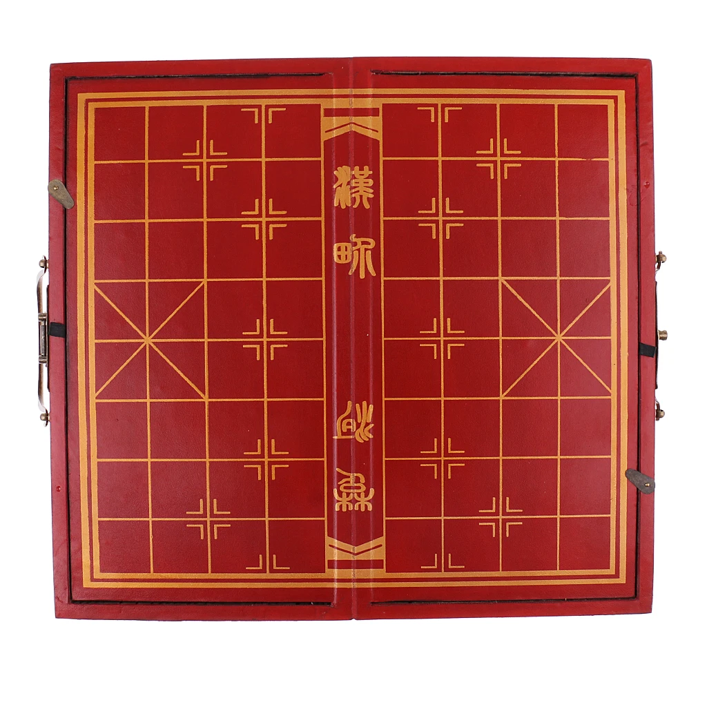 Finest Vintage Chess Wooden Chess Board Chinese Traditional Game XiangQi Collectible Craft Gift for Friends Kids Family