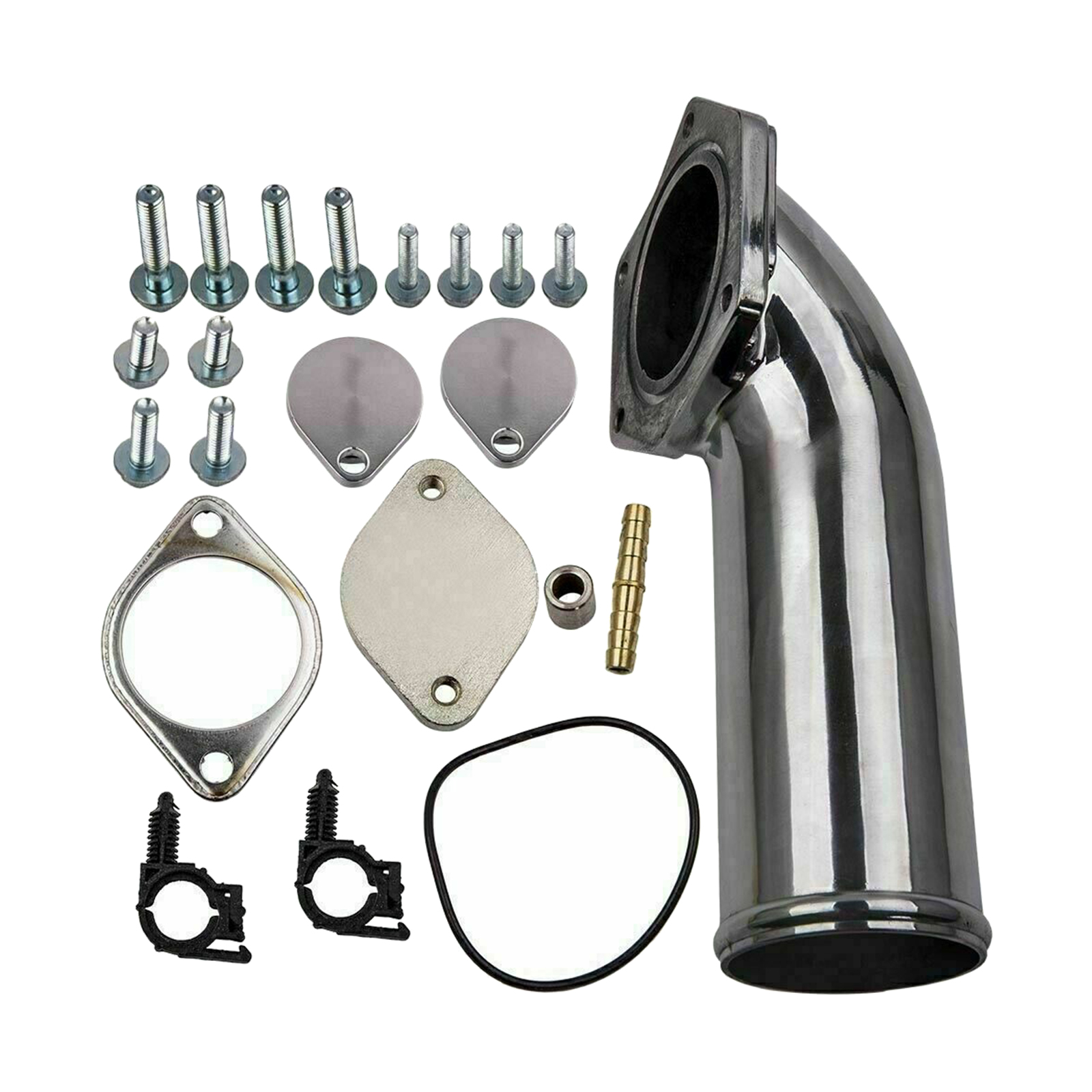 EGR Valve Kit with Intake Elbow Engine Cooler & Throttle Valve Kit Leak Prevent Kit For Ford 6.4L F350 2008 2008-2010