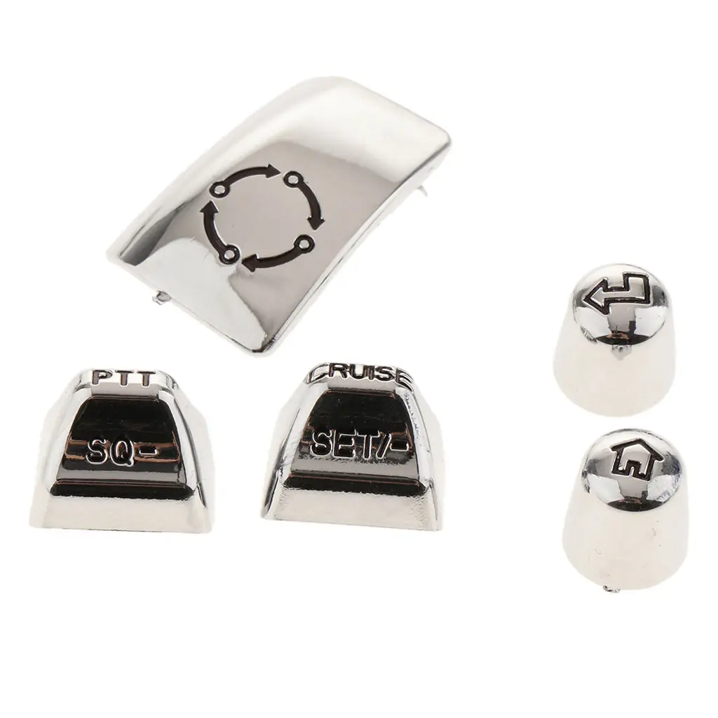13 Pieces Chrome Switch Housings Caps Set for Harley 2014-2017