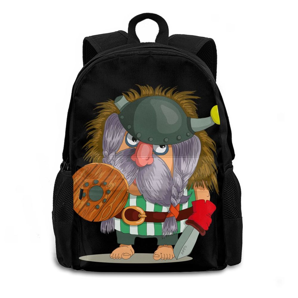 Viking Cartoon Designs School Backpacks