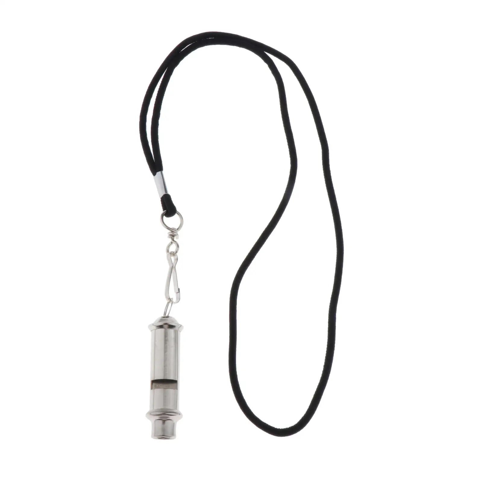 Metal Referee Whistle Emergency Survival Hiking Camping Whistle with Neck String