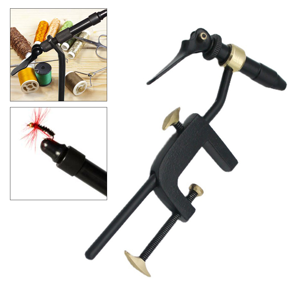 Rotary Fly Tying Vise Fishing Flies Tying Tool Fly Gear Lure Maker Teasers