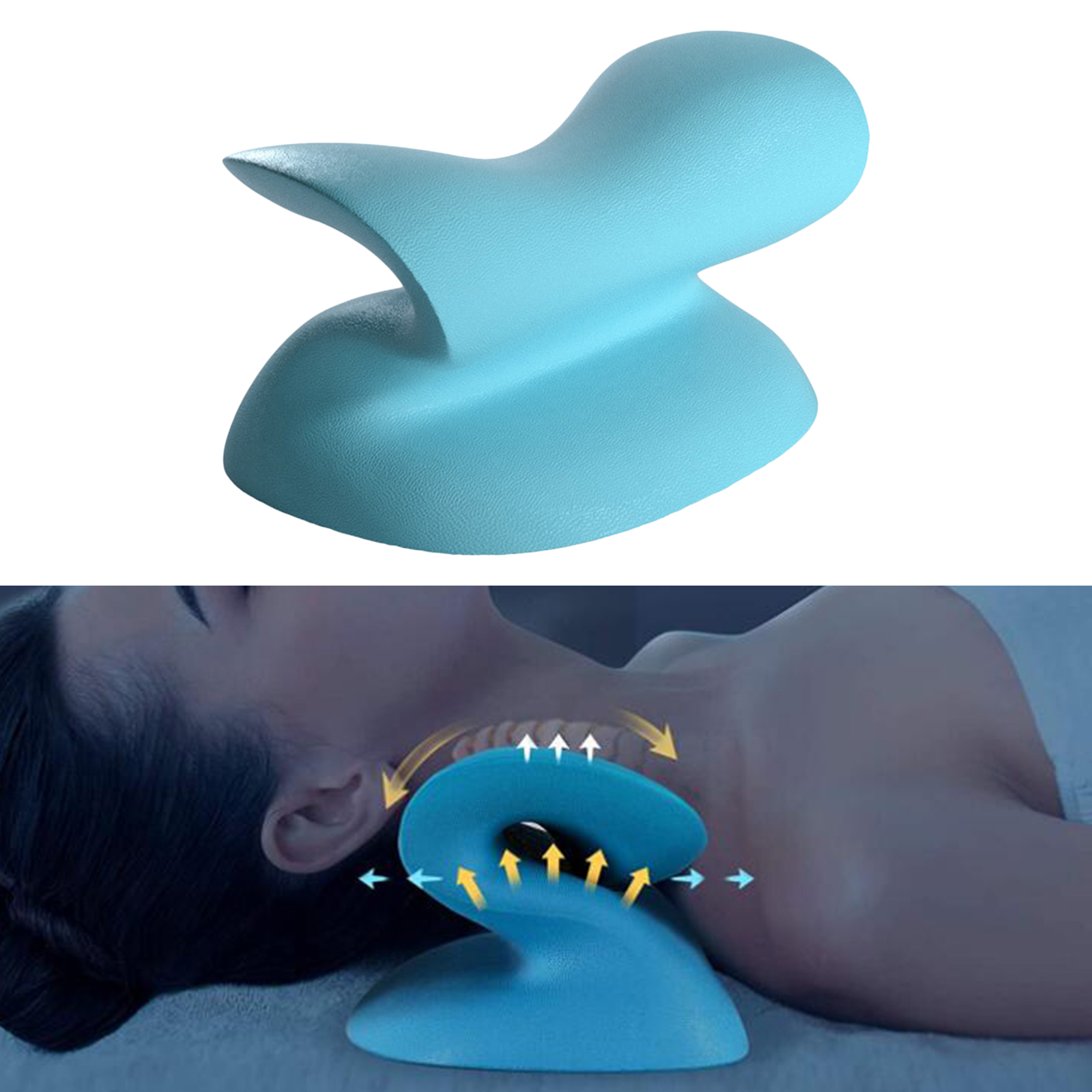 Cervical Traction Device Pillow Neck Stretcher Cervical Spine Alignment