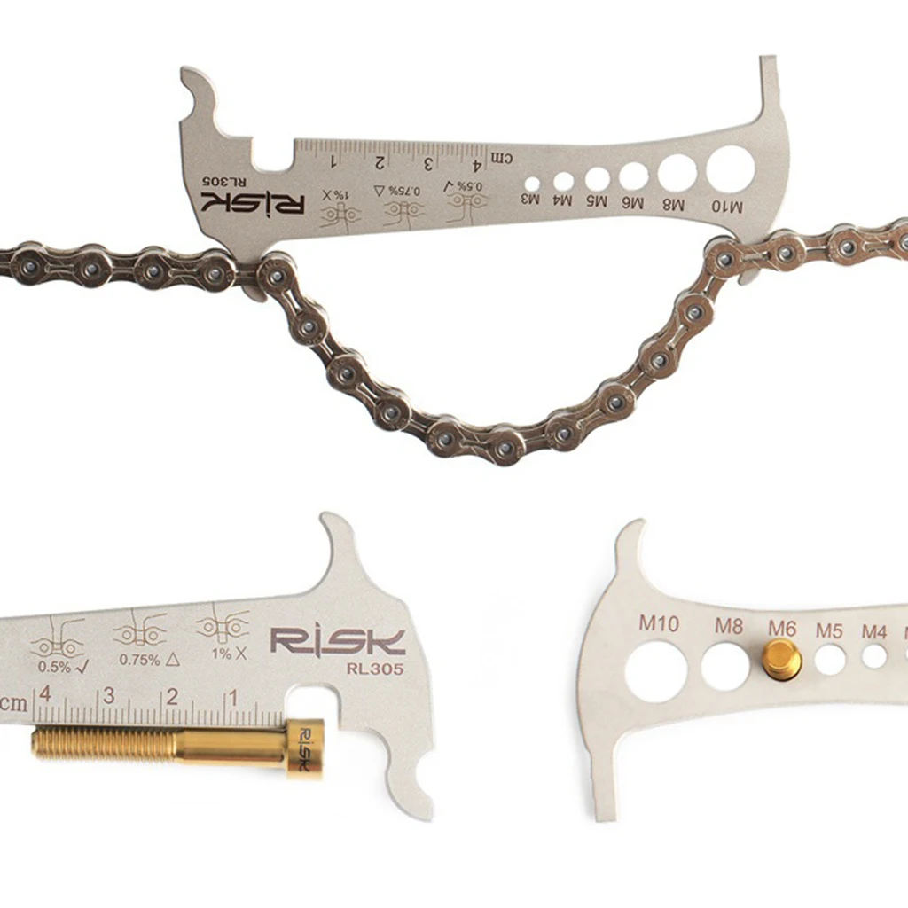 Chain Gauge Stainless Steel Chain Gauge Chain Wear Measuring Device for