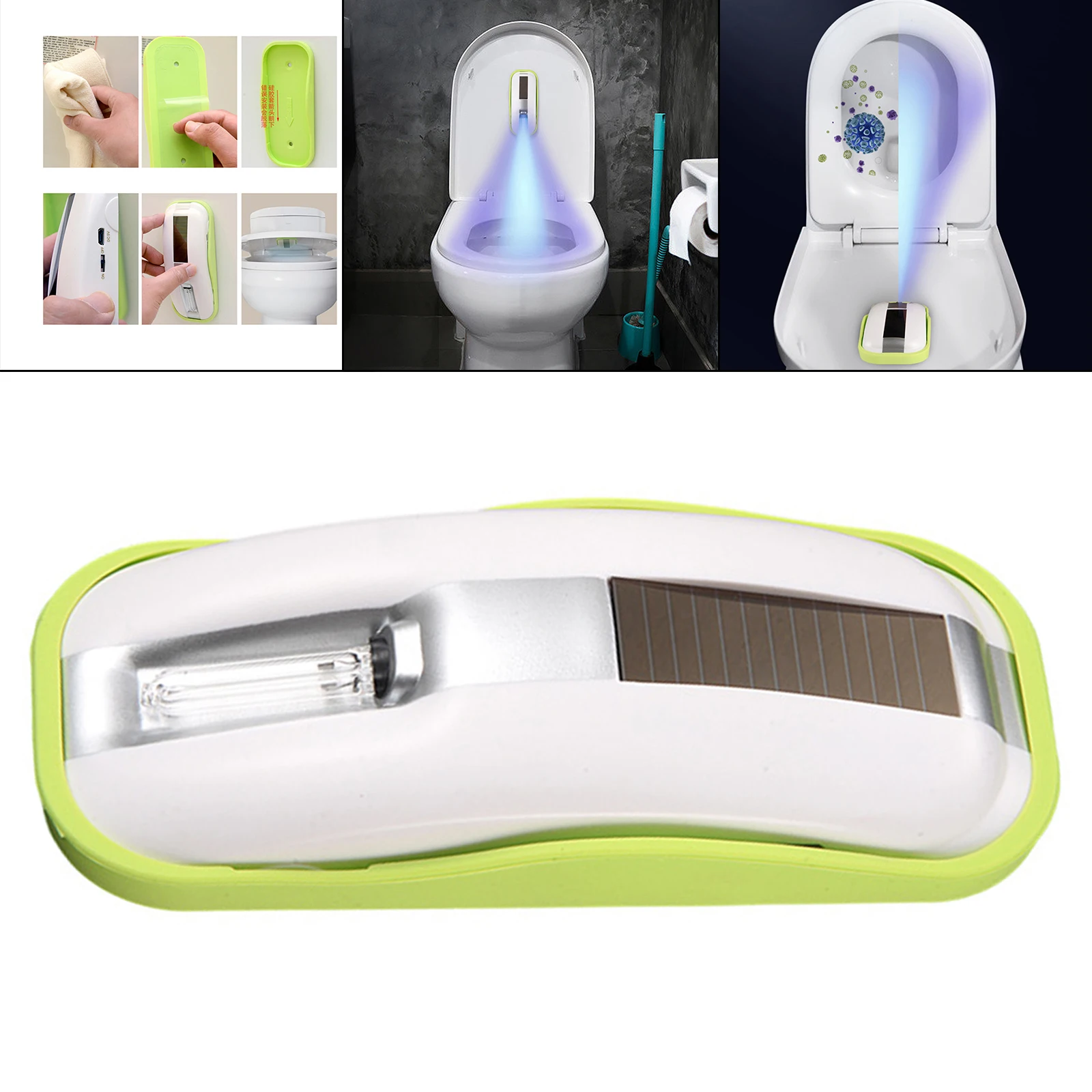 Toilet UV Light Sterilizer, Disinfection Light, USB Charging UV-C Disinfection Lamp, Ultraviolet Cleaning Gadget for Home Office
