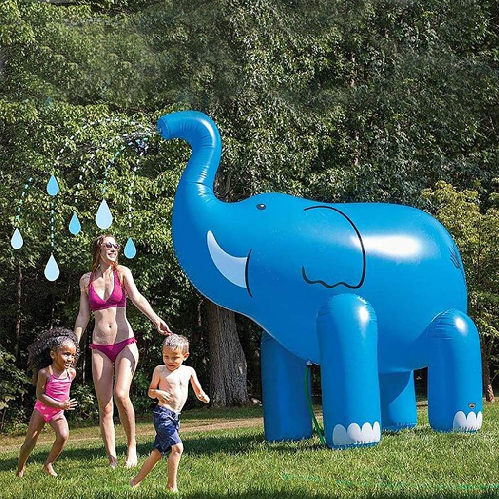 Giant Elephant Inflatable Sprinkler Garden Spray Water Family Toy Outdoor