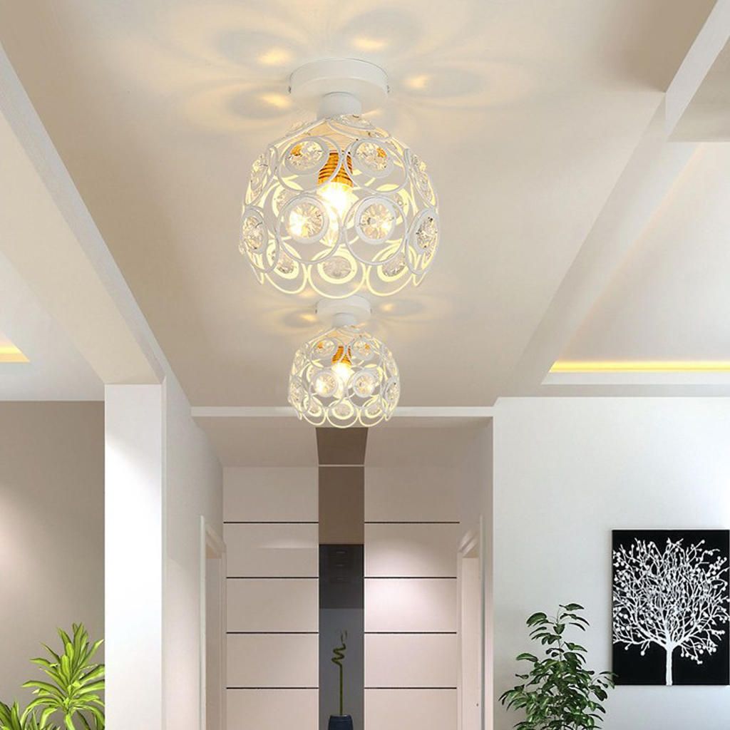 Elegant Floral Design Crystal Ceiling Light Cover Chandelier Pendant Lampshade
