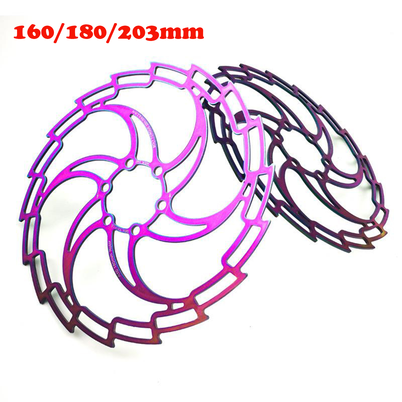 High Strength Bike Disc Brake Rotor Solid Mountain Road Bicycle 180/160/203mm