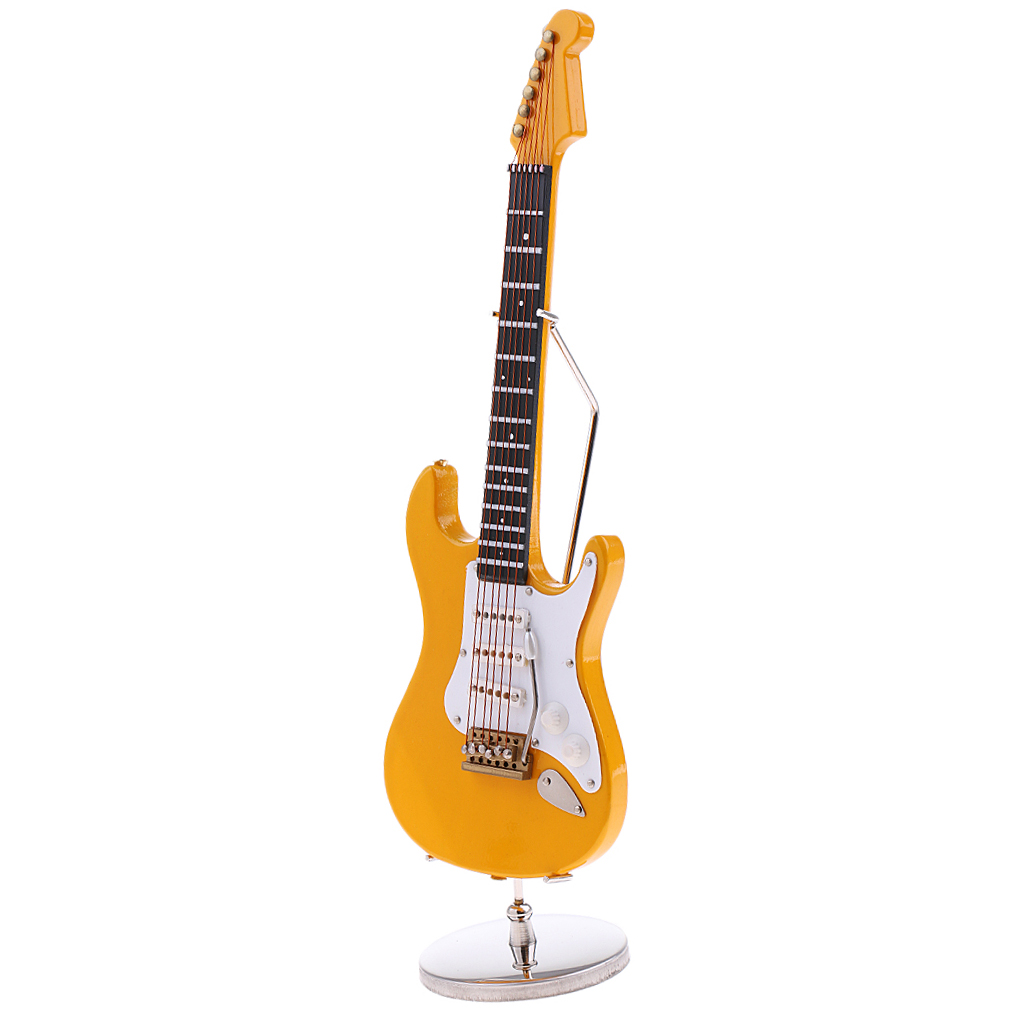 MagiDeal 1/6 Scale Wood Electric Guitar Model for 12 Inch Action Figure Accessory Kids Toys