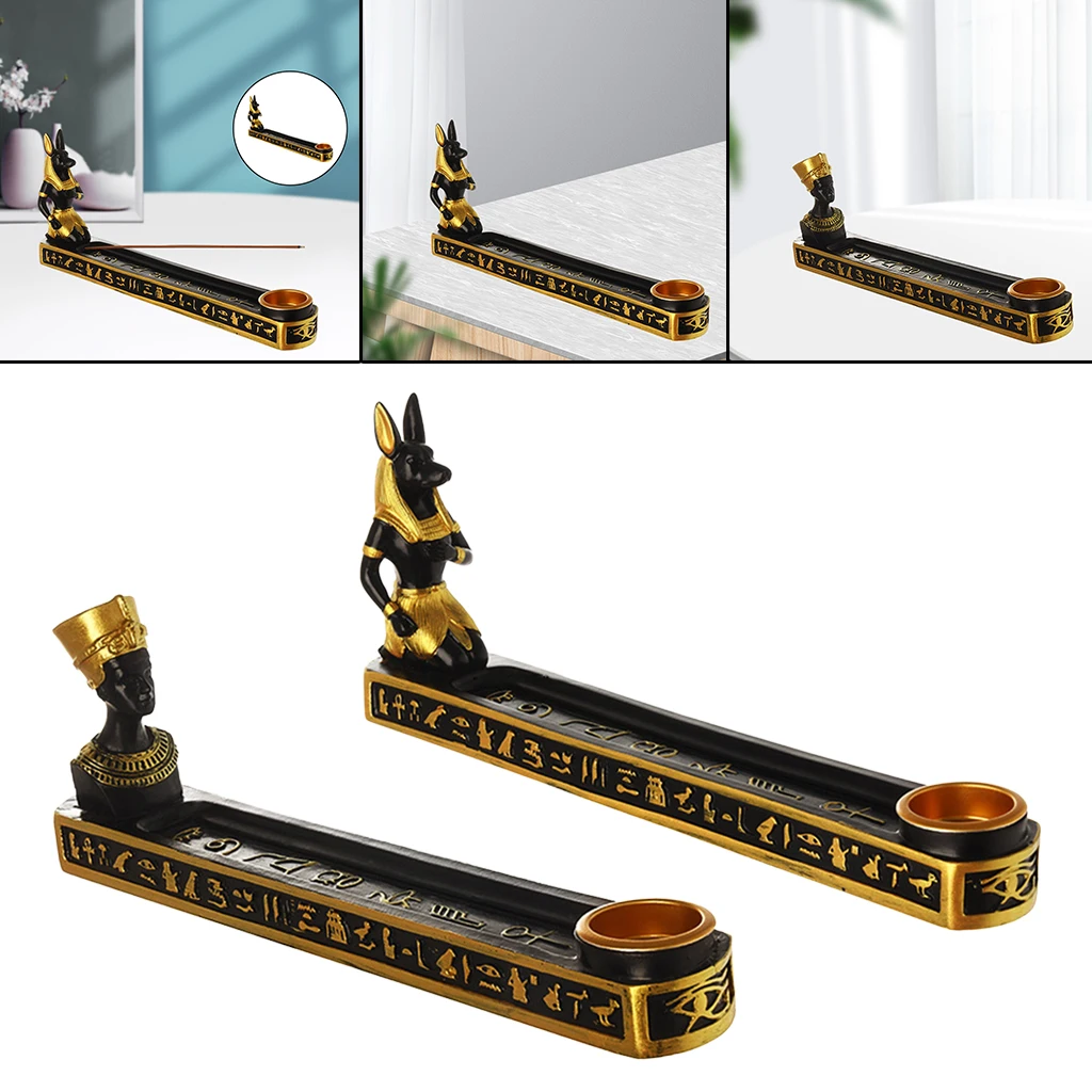 Resin Incense Burner Incense Base Plate Figurine Cone Stick Censer Home Yoga Room Aromatherapy Furnace Temple