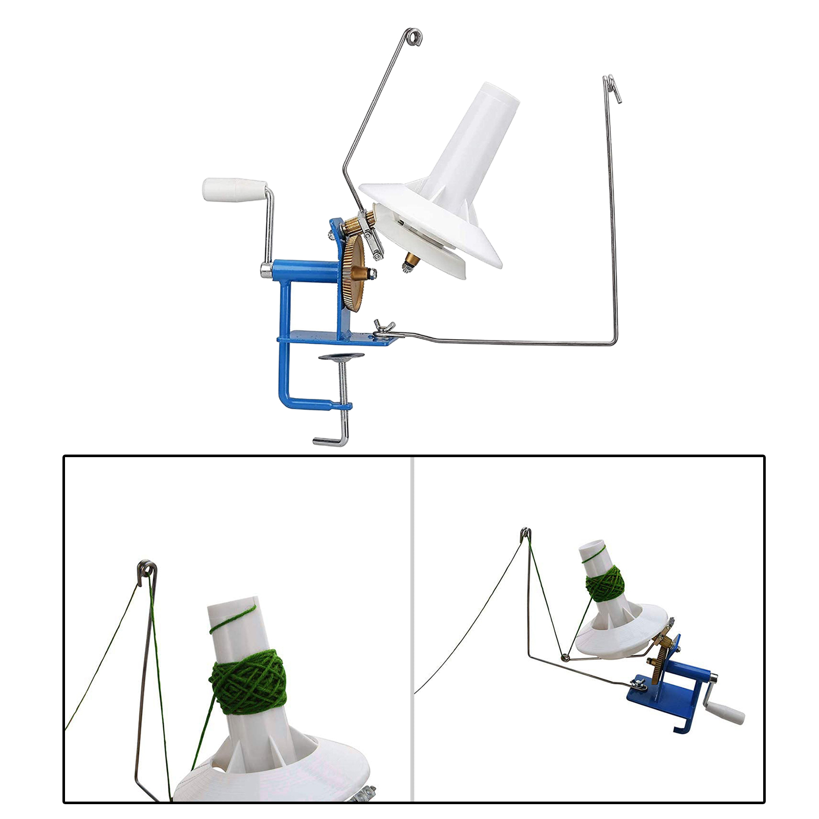 Knitting Machine Handheld Yarn Ball Winder Lace Fiber String Line Ball Winding Manual Wool Winder Machine Sewing Accessories