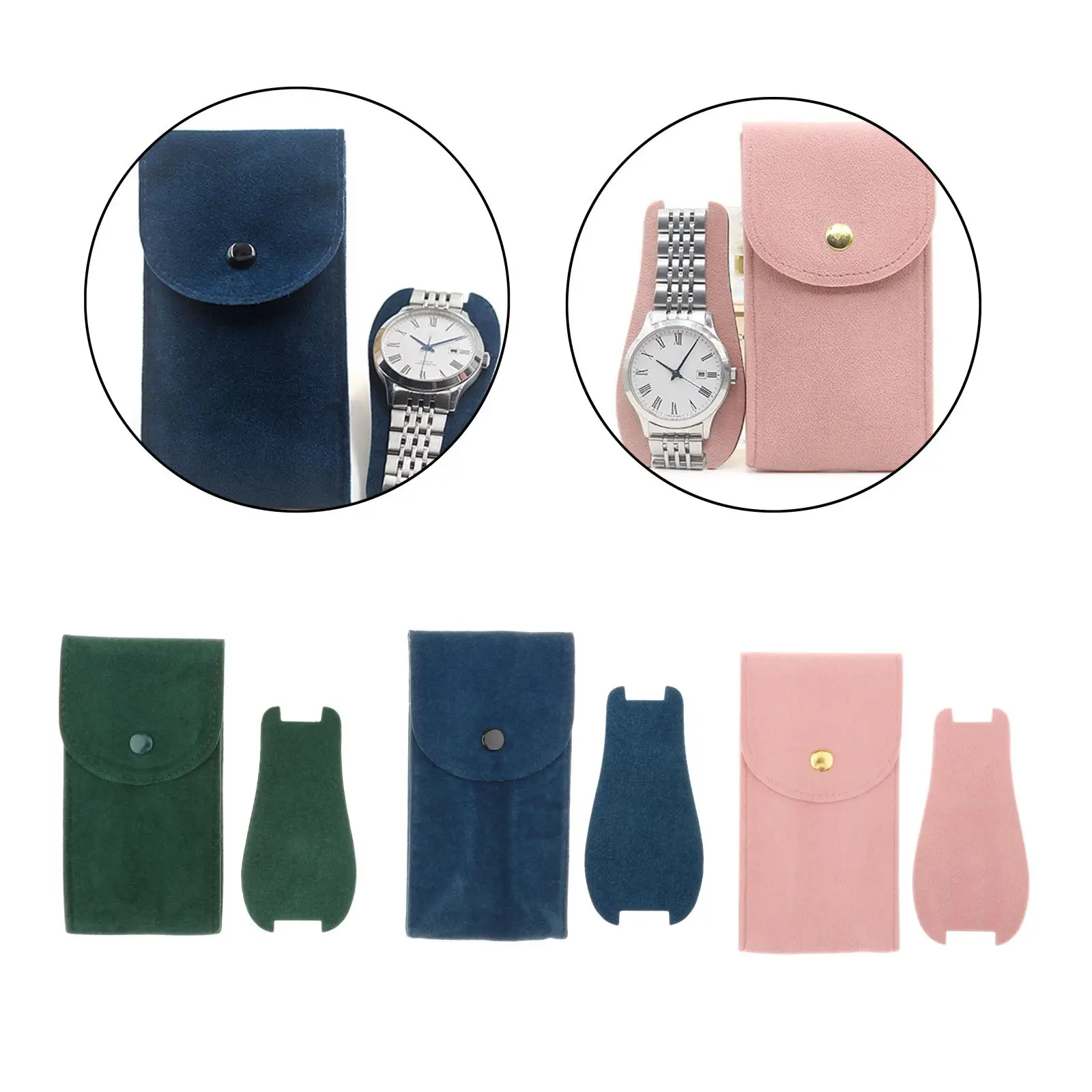 1 Slots Chic Watch Storage Bag Travel Pouch for Watches Jewelry Accessory