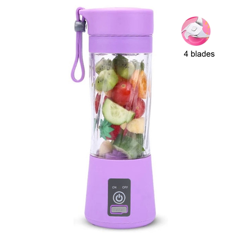 Máquina de Mistura Protable Mini Copo Juicer Único Servir Tamanho Pessoal Liquidificador Usb Recarregável 380ml Frutas Multifunções Suco P9yd 39 High Quality Eletrodomésticos