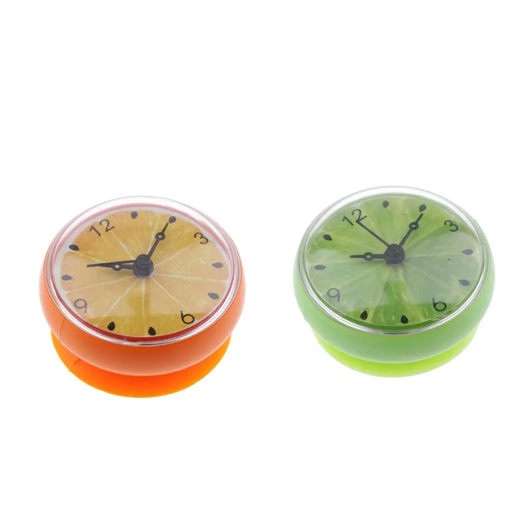 Small Suction Cup Bathroom Kitchen Clock Waterproof Easy install  Gift