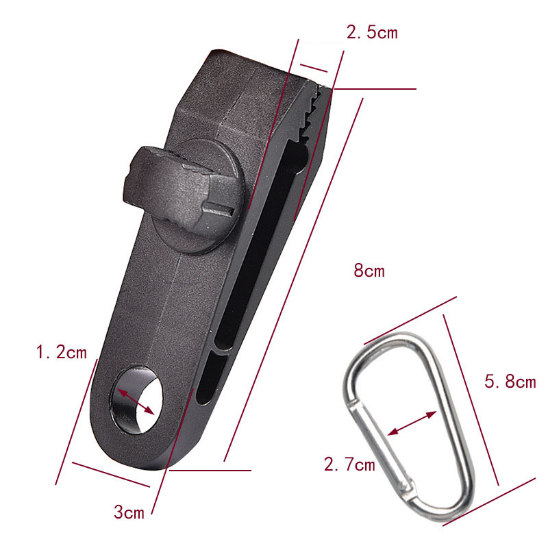 Lot De 10 Pinces Pour Bâches Camping - Pinces Serrage Robustes Pour Tente, Auvent, Bâche | Anti-vent, Fixation Rapide