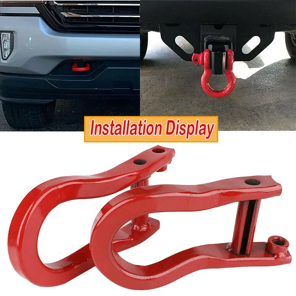 2x Tow Hooks Compatible with Chevrolet Silverado1500 LD 2019 Replacement