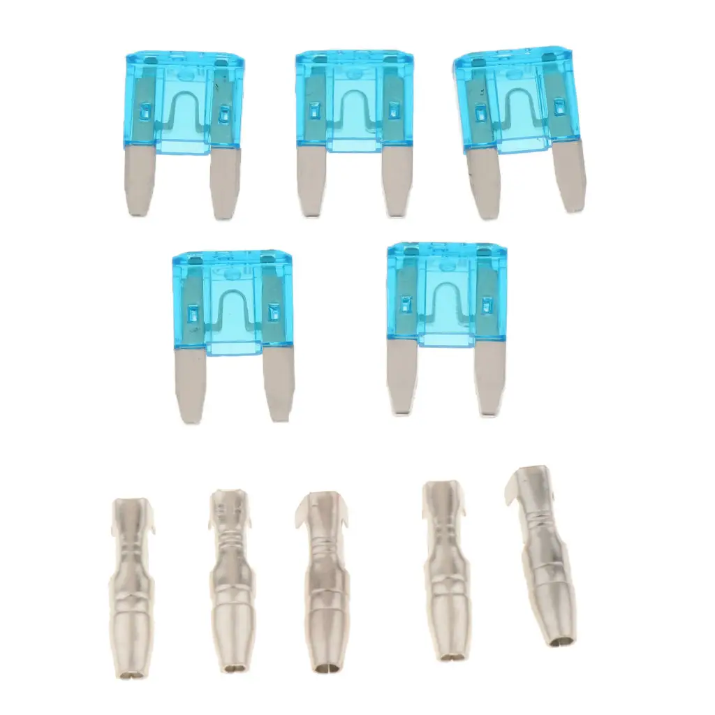 5Pieces Car Add-a-circuit Fuse TAP Adapter Mini ATM APM Blade Fuse Holder